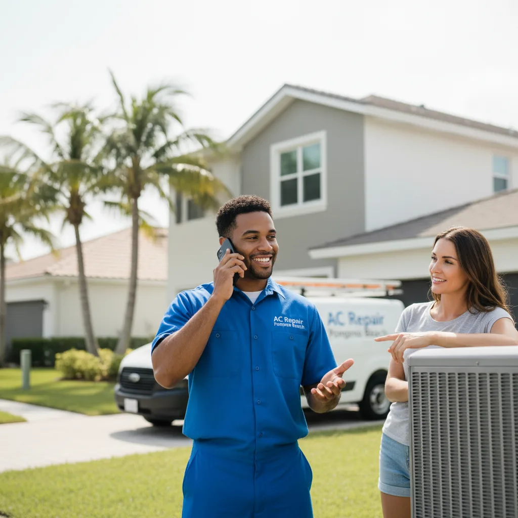 AC Repair Pompano Beach customer support in Call